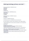 Adult gerontology primary care test 1&period;Written exams with solutions