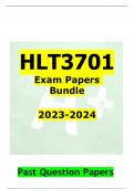 HLT3701 Exam Papers Bundle