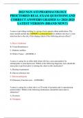 2023 NGN ATI PHARMACOLOGY PROCTORED REAL EXAM QUESTIONS AND  CORRECT ANSWERS GRADED A+ 2024-2025  LATEST VERSION (BRAND NEW!!)