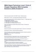 IMSA Signal Technician Level 1 End of Chapter Questions With Complete Solutions (2024) Graded A+
