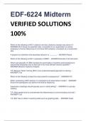 EDF-6224 Midterm VERIFIED SOLUTIONS  100%