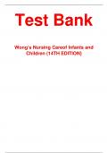 Test bank Wongs nursing care of infants and children 14th edition