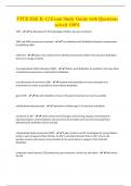 FTCE ESE K-12 Exam Study Guide with Questions solved 100&percnt;