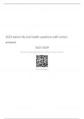 Webce Life And Health Questions With Correct Answers 2023-2024 Guaranteed A&plus;