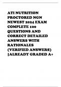 ATI NUTRITION  PROCTORED NGN  NEWEST 2024 EXAM  COMPLETE 100  QUESTIONS AND  CORRECT DETAILED  ANSWERS WITH  RATIONALES  (VERIFIED ANSWERS)  |ALREADY GRADED A+         