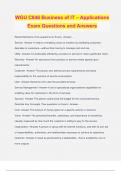 WGU C846 Business of IT &ndash; Applications Exam Questions and Answers