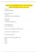 Irene Gold BOARDS PART 1 Microbiology Exam with Questions & Answers