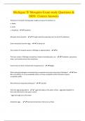 Michigan mosquito 7f Exam study Questions & 100&percnt; Correct Answers
