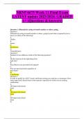 NRNP 6675 Week 11 Final Exam LATEST update 2023&sol;2024&period; GRADED A&plus; &lpar;Questions &Answers&rpar;