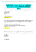 NURS 1140 Pharm Ch&period; 3&comma; 4&comma; 5&comma; 6 EAQs Already Passed LATEST UPDATE 2023