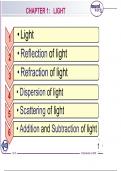 IGCSE Physics Topic Light Presentation Notes