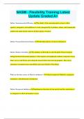 NASM - Flexibility Training Latest  Update Graded A&plus;