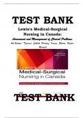 Test Bank For Lewis&rsquo;s Medical-Surgical Nursing in Canada&comma; 5th Edition &lpar;Tyerman&comma; 2023&rpar;&comma; Chapter 1-72 &vert; All Chapters Test Bank Lewis's Medical-Surgical Nursing in Canada&colon; Assessment and Management of Clinical Problems&comma; 5th Edition- Tyerman&comma; Cobbett&comma; Hard