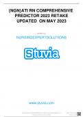 NGN&rcub;ATI RN COMPREHENSIVE PREDICTOR 2023 RETAKE UPDATED ON MAY 2023