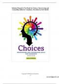Solution Manual & Test Bank for Choices Interviewing and Counselling Skills for Canadians, 7th edition by Bob Shebib-stamped