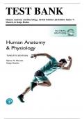 Test Bank for Human Anatomy & Physiology, 12th Global Edition (Marieb, 2023), Chapter 1-29 | All Chapters