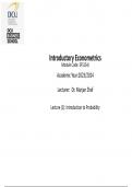 Introductory Econometrics - Basic Probabilities 