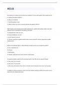 ACLS EXAM 2024 WITH 100&percnt; CORRECT ANSWERS