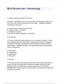 MLS Review Harr: Hematology questions and answers 