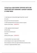 CA Bail Exam 2024 EXPERT CERTIFIED WITH 200 QUESTIONS WITH ANSWERS I ALREADY GRADED A&plus; NEW&excl; NEW&excl;     