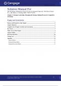Solution Manual For Strategic Management Theory & Cases An Integrated Approach&comma; 14th Edition by Charles W&period; L&period; Hill&comma; Melissa A&period; Schilling