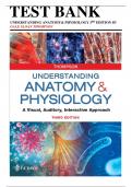 Test Bank for Understanding Anatomy and Physiology, Thompson, 3rd Edition (Thompson, 2020), Chapter 1-25 | All Chapters