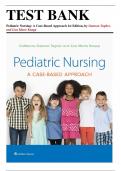 Test Bank for Pediatric Nursing&colon; A Case-Based Approach&comma; 1st Edition &lpar;Tagher&comma; 2020&rpar;&comma; Chapter 1-34 &vert; All Chapters