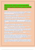 MLO SAFE NMLS safe test questions  &lpar;with Complete Solutions&rpar; Latest Updates  2024