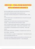 AREC 305 ~ FINAL EXAM QUESTIONS WITH ANSWERS GRADED A