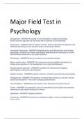 2024 Major Field Test in Psychology (Questions and Answers)