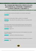 7B- WOOD DESTROYING PESTS EXAM &vert;  QUESTIONS & ANSWERS &lpar;VERIFIED&rpar; &vert;  LATEST UPDATE &vert; GRADED A&plus;