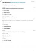 IDAHO HEALTH INSURANCE QUESTIONS WITH 100&percnt; CORRECT ANSWERS 