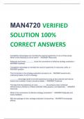 LATEST MAN 4720 VERIFIED SOLUTION 100% CORRECT ANSWERS