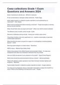 Cwea collections Grade 1 Exam Questions and Answers 2024 