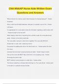 CNA NNAAP Nurse Aide Bundled Exams Questions and Answers &vert; 100&percnt; Verified and Updated 2024 &vert; Graded A