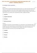 PSYC-110:| PSYC 110 PSYCHOLOGY THINKING & LANGUAGE EXAM QUESTIONS WITH CORRECT ANSWERS