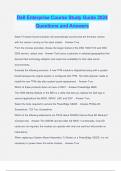 Dell Enterprise Course Study Guide 2024 Questions and Answers