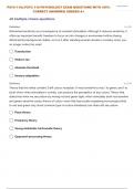 PSYC-110:| PSYC 110 PSYCHOLOGY SENSATION AND PERCEPTION EXAM QUESTIONS WITH CORRECT ANSWERS