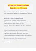 JBLearning Operations Exam Questions and Answers