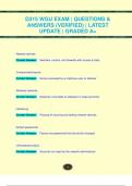 D315 WGU EXAM &vert; QUESTIONS &  ANSWERS &lpar;VERIFIED&rpar; &vert; LATEST  UPDATE &vert; GRADED A&plus;