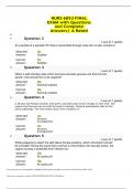 NURS 6053 FINAL EXAM with Questions and Complete Answers| A Rated