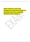 OMVIC CHAPTER 2 LATEST 2024 EXAM&lpar;ACTUAL EXAM&rpar; WITH CORRECT 42  QUESTIONS WITH WELL ANSWERED  ANSWERS ALREADY GRADE A&plus;