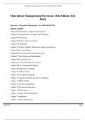 Test Bank for Operations Management Stevenson 11th Edition Test Bank A&plus;