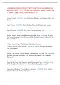 AMERICAN RED CROSS FIRST AID EXAM&sol; AMERICAN  RED CROSS STUDY GUIDE QUESTIONS AND ANSWERS  &sol;LATEST VERSION 2024 GRADED A&plus;
