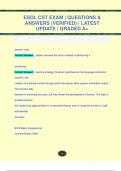 ESOL CST EXAM &vert; QUESTIONS &  ANSWERS &lpar;VERIFIED&rpar; &vert; LATEST  UPDATE &vert; GRADED A&plus;
