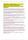 2023 UHC certifications QUESTIONS AND CORRECT DETAILED ANSWERS WITH RATIONALES &lpar;VERIFIED ANSWERS&rpar; &vert;ALREADY GRADED A&plus;