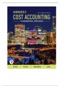 Solution Manual for Horngren's Cost Accounting A Managerial Emphasis, 9th Canadian Edition, 9th Edition By Srikant Datar, Madhav Rajan, Louis Beaubien, Steve Janz