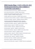 2024 Usmle Step 1 NEW UPDATE 2023 WITH QUESTIONS AND CORRECT ANSWERS &vert;GRADED A