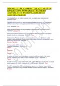 2024 WELLCARE MASTERY TEST ACTUAL EXAM 130 QUESTIONS AND CORRECT DETAILED ANSWERS WITH RATIONALES &lpar;VERIFIED ANSWERS&rpar; &vert;AGRADE