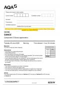 2023 AQA GCSE DANCE 8236/W Component 2 Dance appreciation Question Paper & Mark scheme (Merged) June 2023 [VERIFIED]